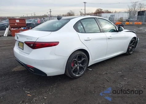 2018 Alfa Romeo Giulia Ti Sport Awd from USA, damaged, VIN ZARFAEEN8J7597356